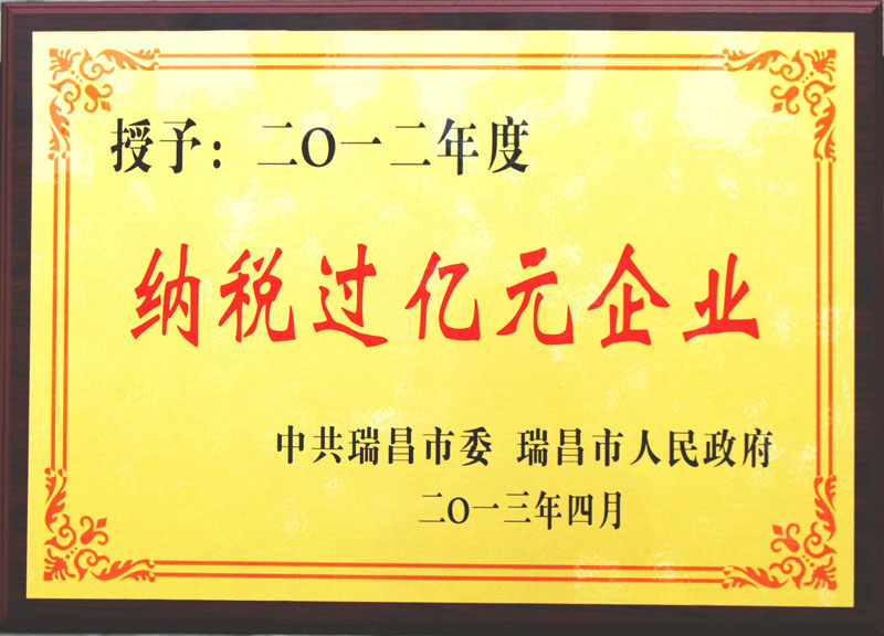 納稅過億元企業(江西亞東) 納稅過億元企業(江西亞東)