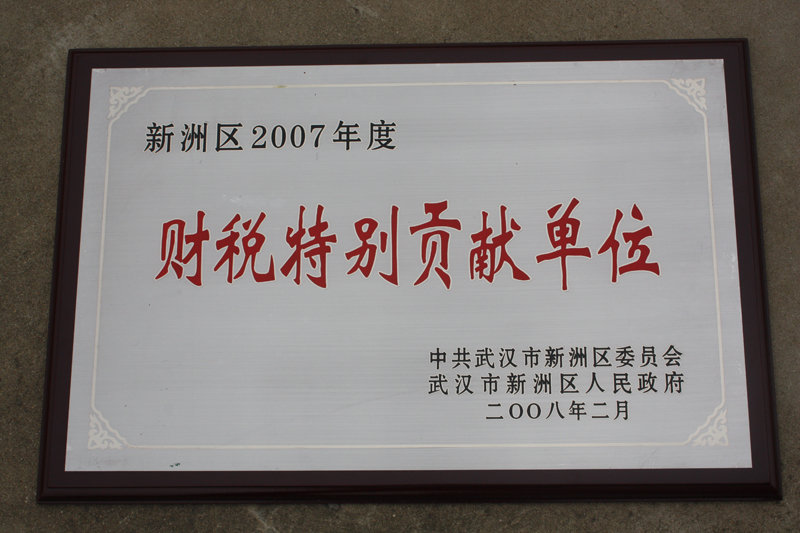 財稅特別貢獻單位(湖北亞東) 財稅特別貢獻單位(湖北亞東)