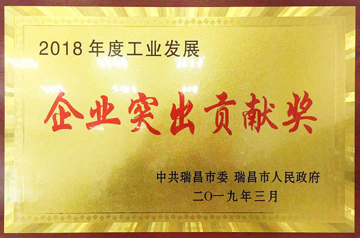 企業突出貢獻獎(江西亞東) 企業突出貢獻獎(江西亞東)